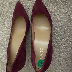 MK burgundy heels